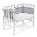 Basic Plus white bedside crib