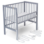 Beistellbett Boxspring Fix grau