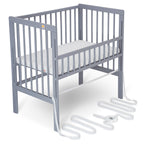 Beistellbett Boxspring Fix grau