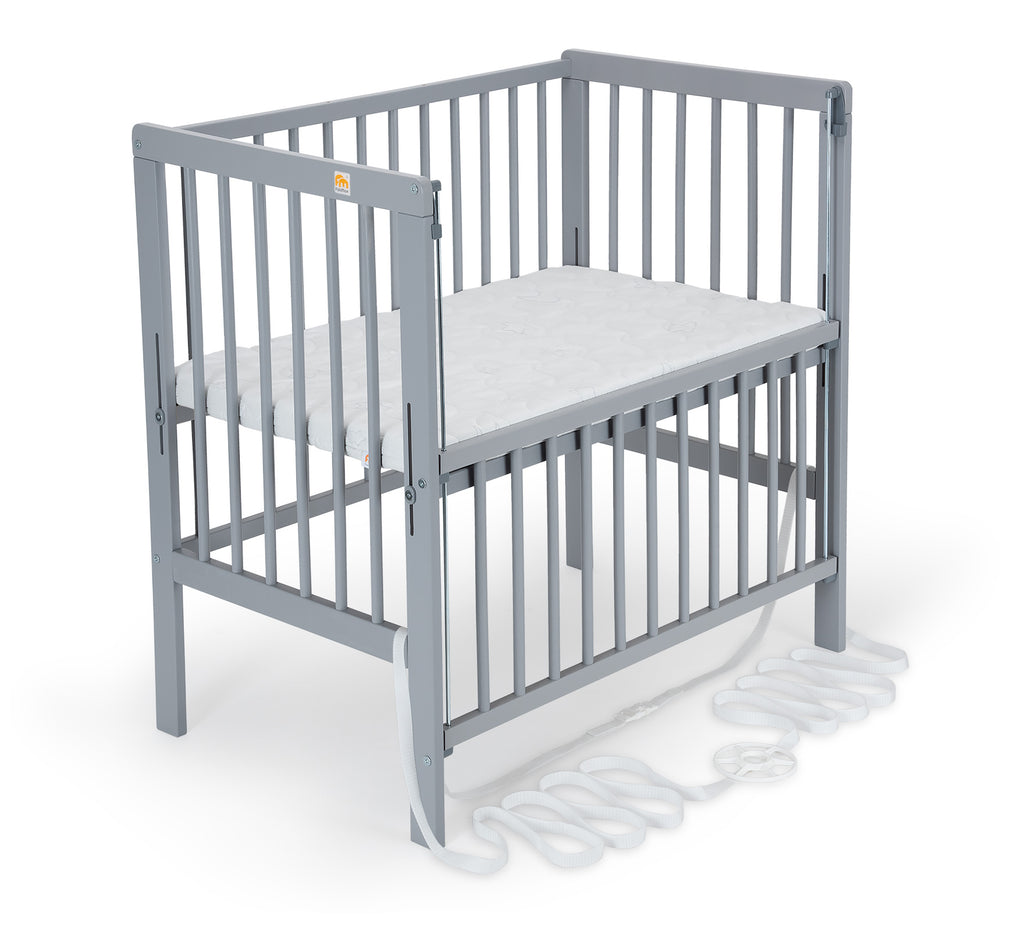 Side bed Boxspring Flex grey