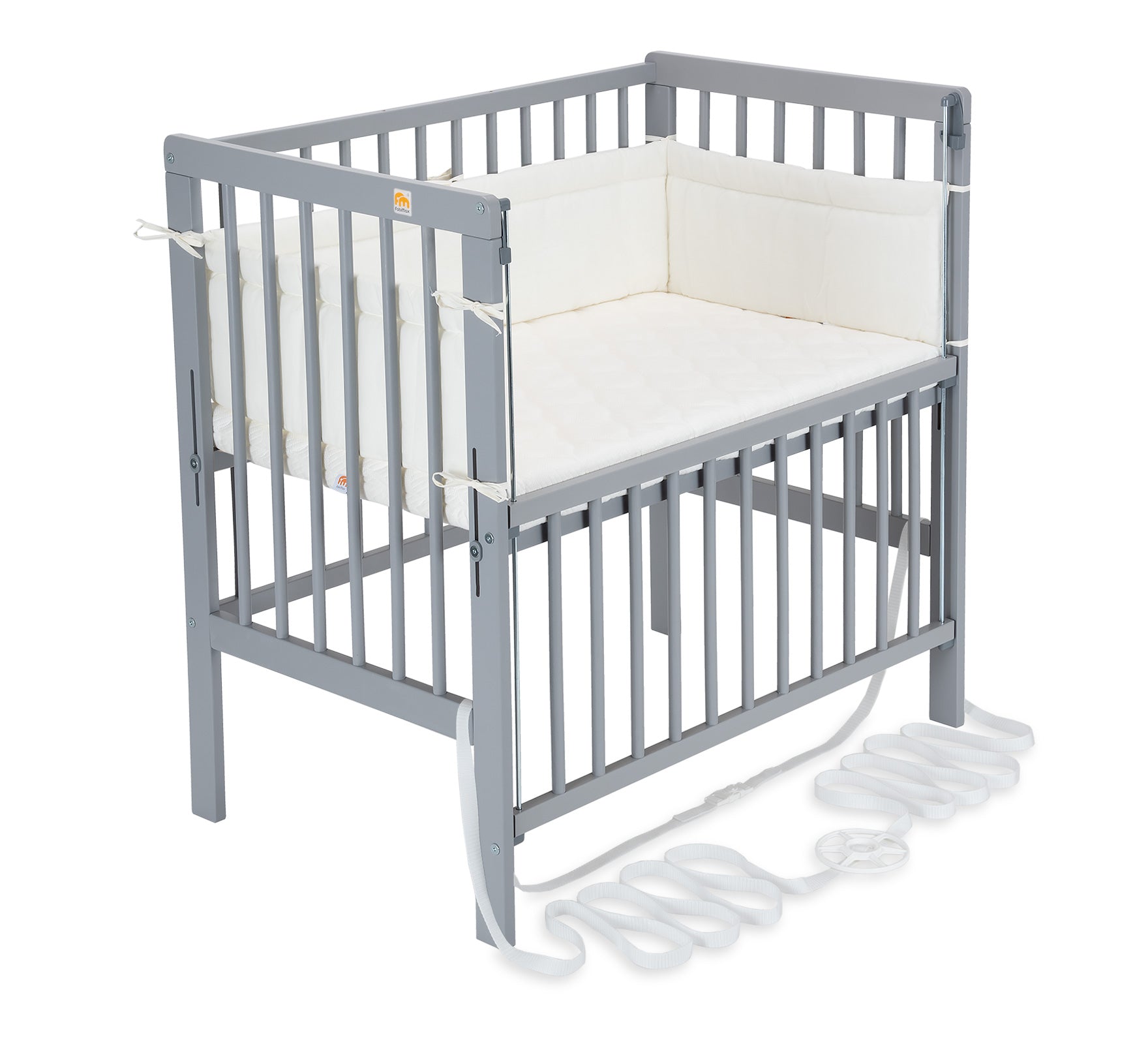 Beistellbett Boxspring Flex grau