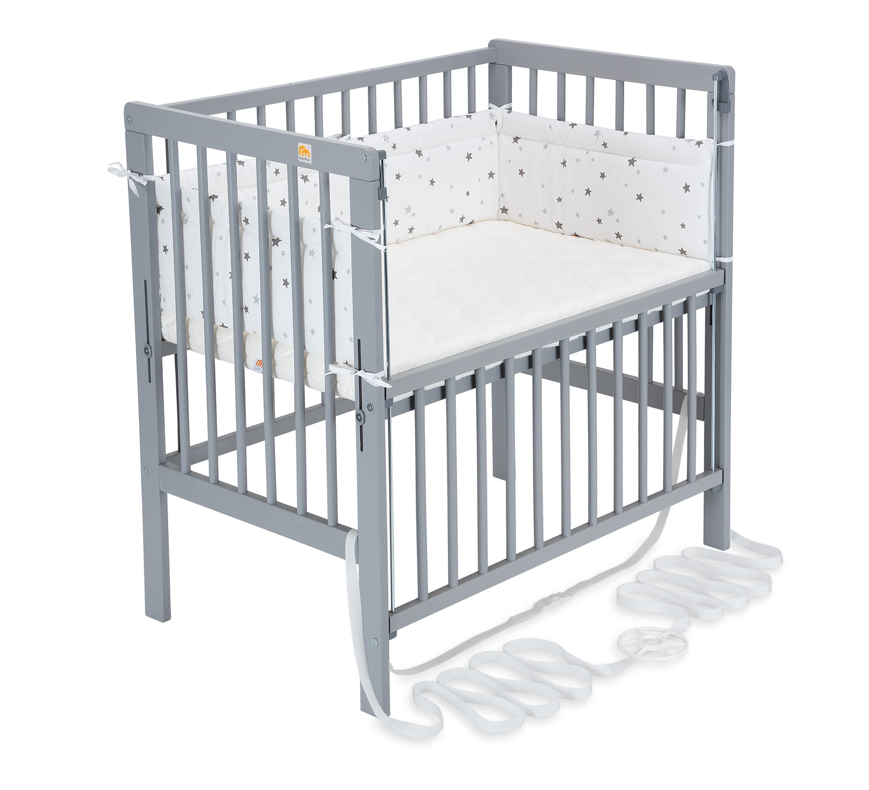 Beistellbett Boxspring Flex grau