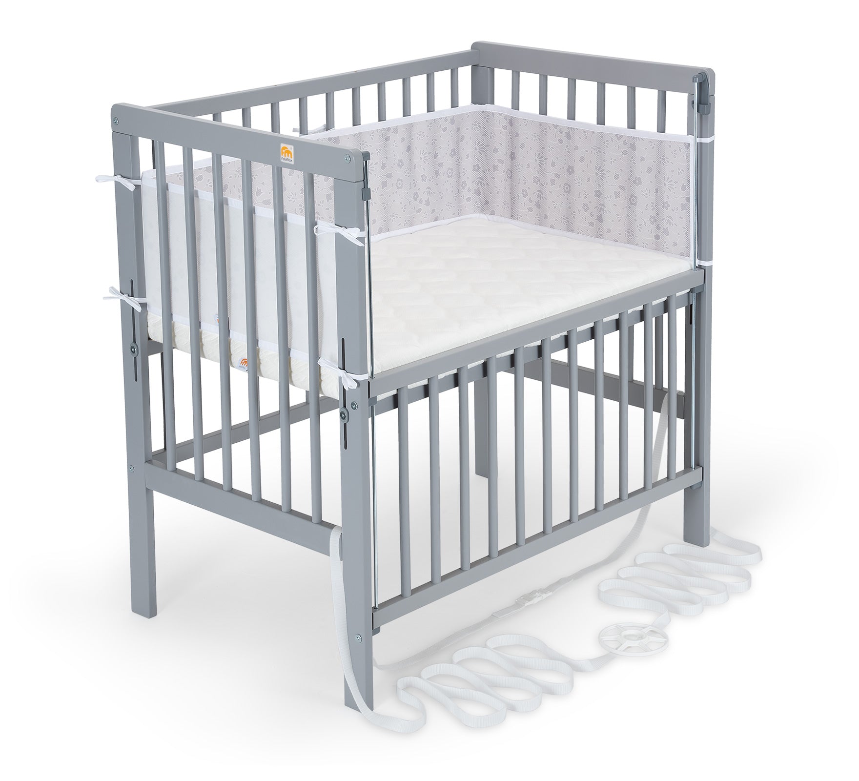 Beistellbett Boxspring Flex grau