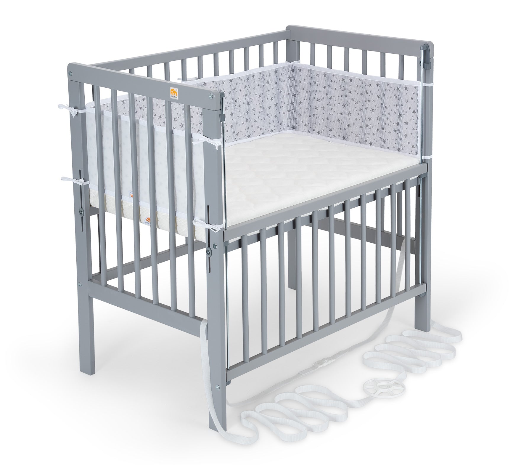 Beistellbett Boxspring Flex grau