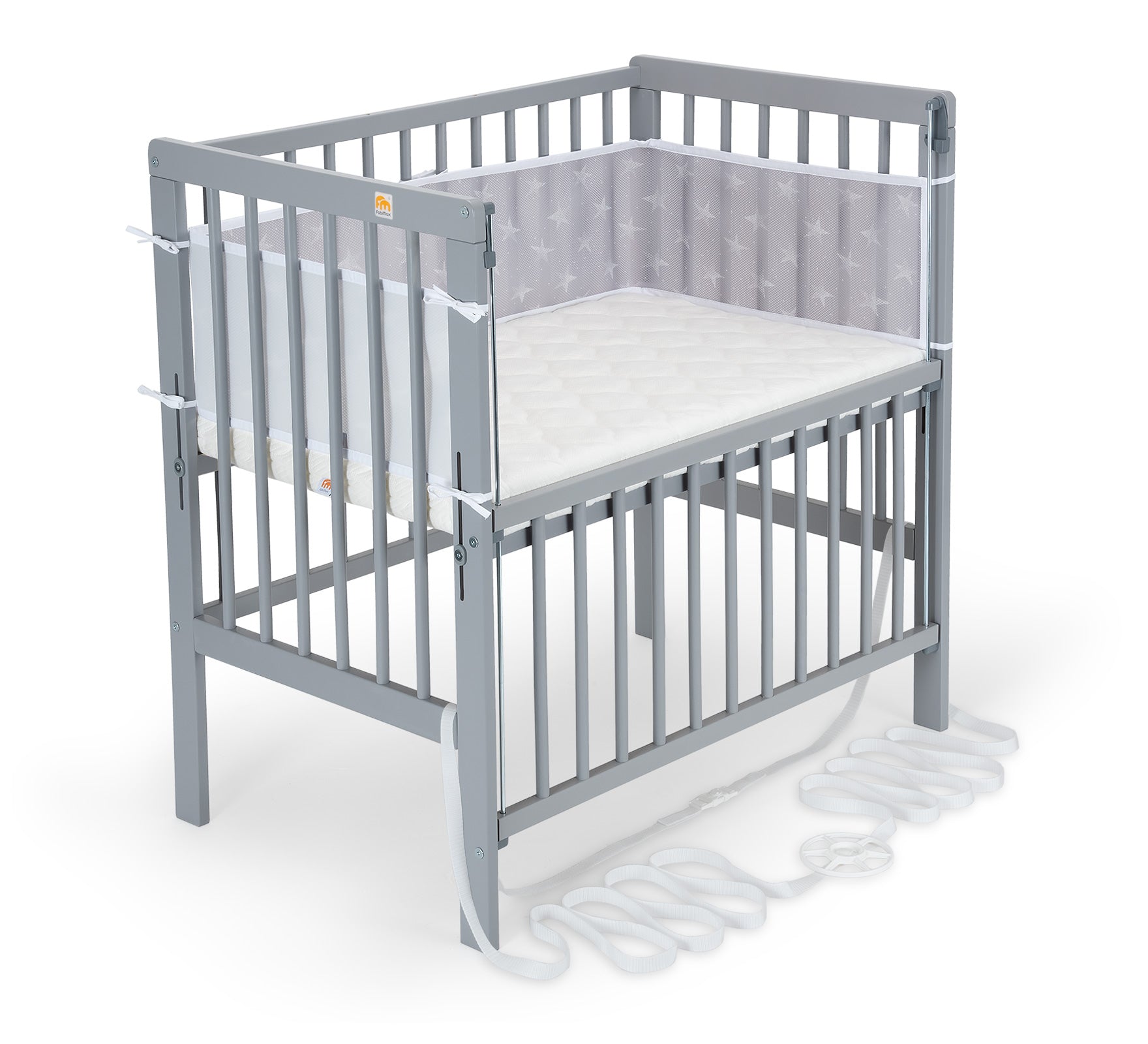 Beistellbett Boxspring Flex grau