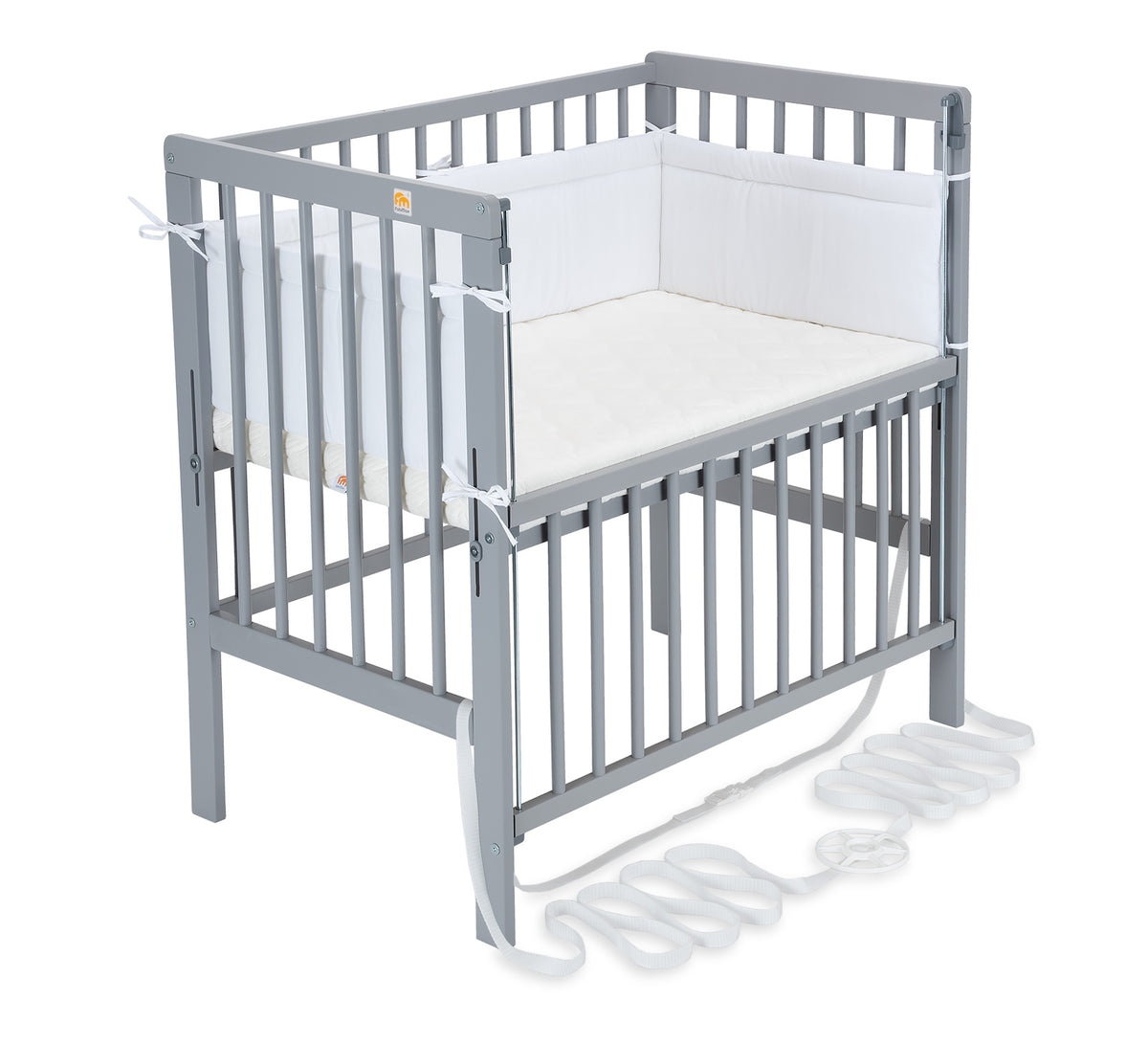 Beistellbett Boxspring Flex grau