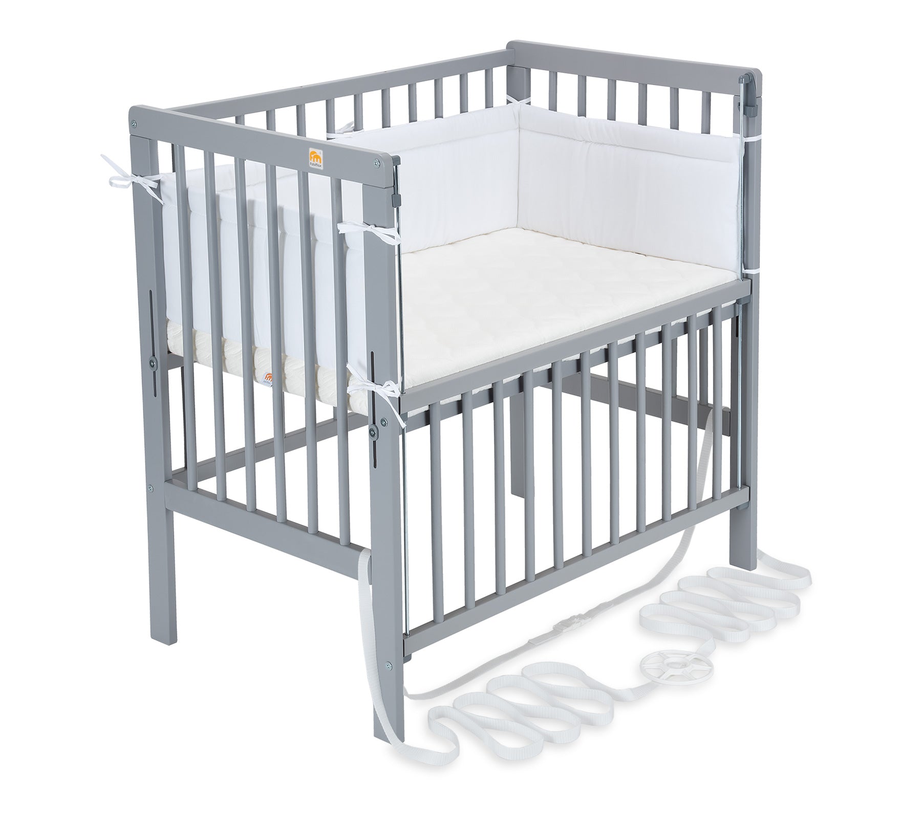 Beistellbett Boxspring Flex grau