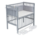 Beistellbett Boxspring Flex grau