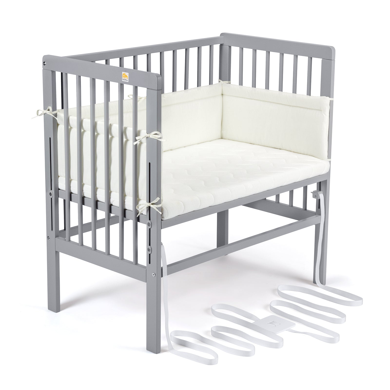 Beistellbett Boxspring grau