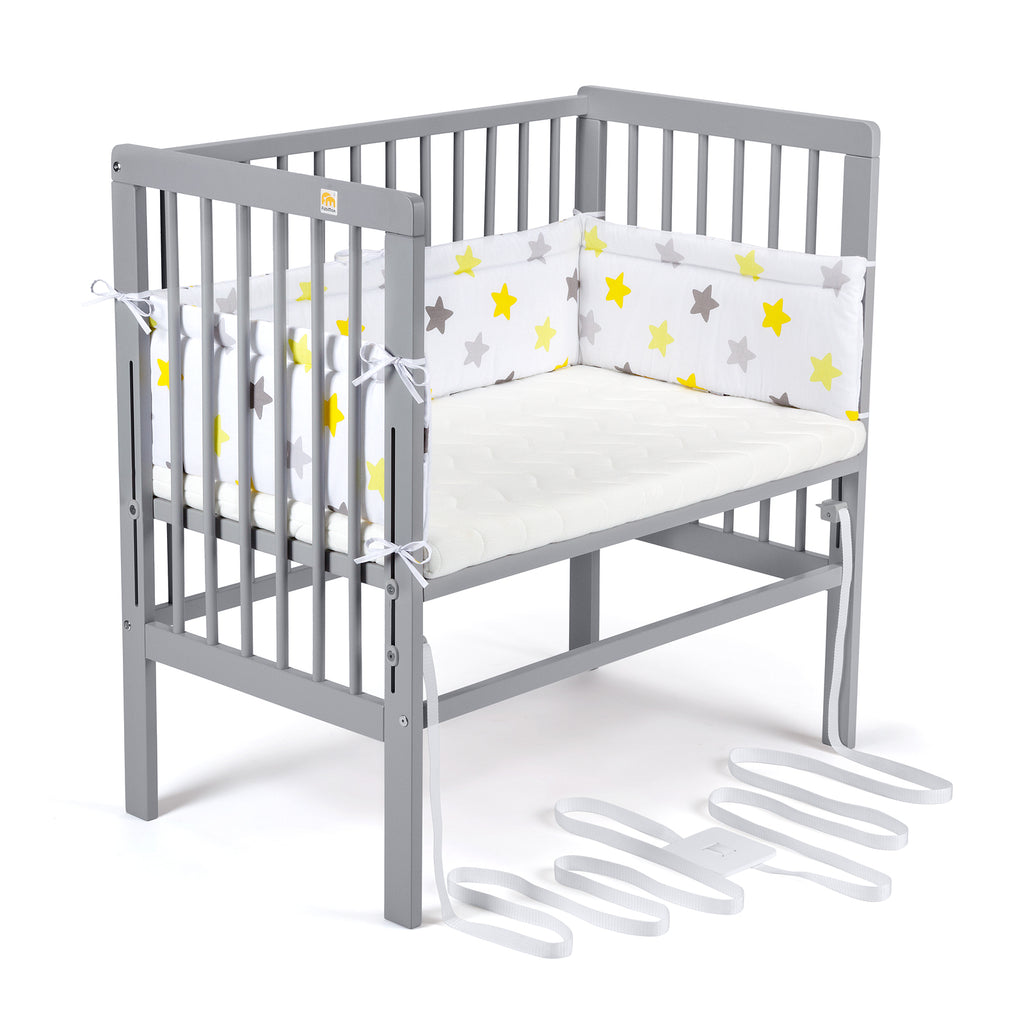 Beistellbett Boxspring grau