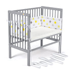 Beistellbett Boxspring grau