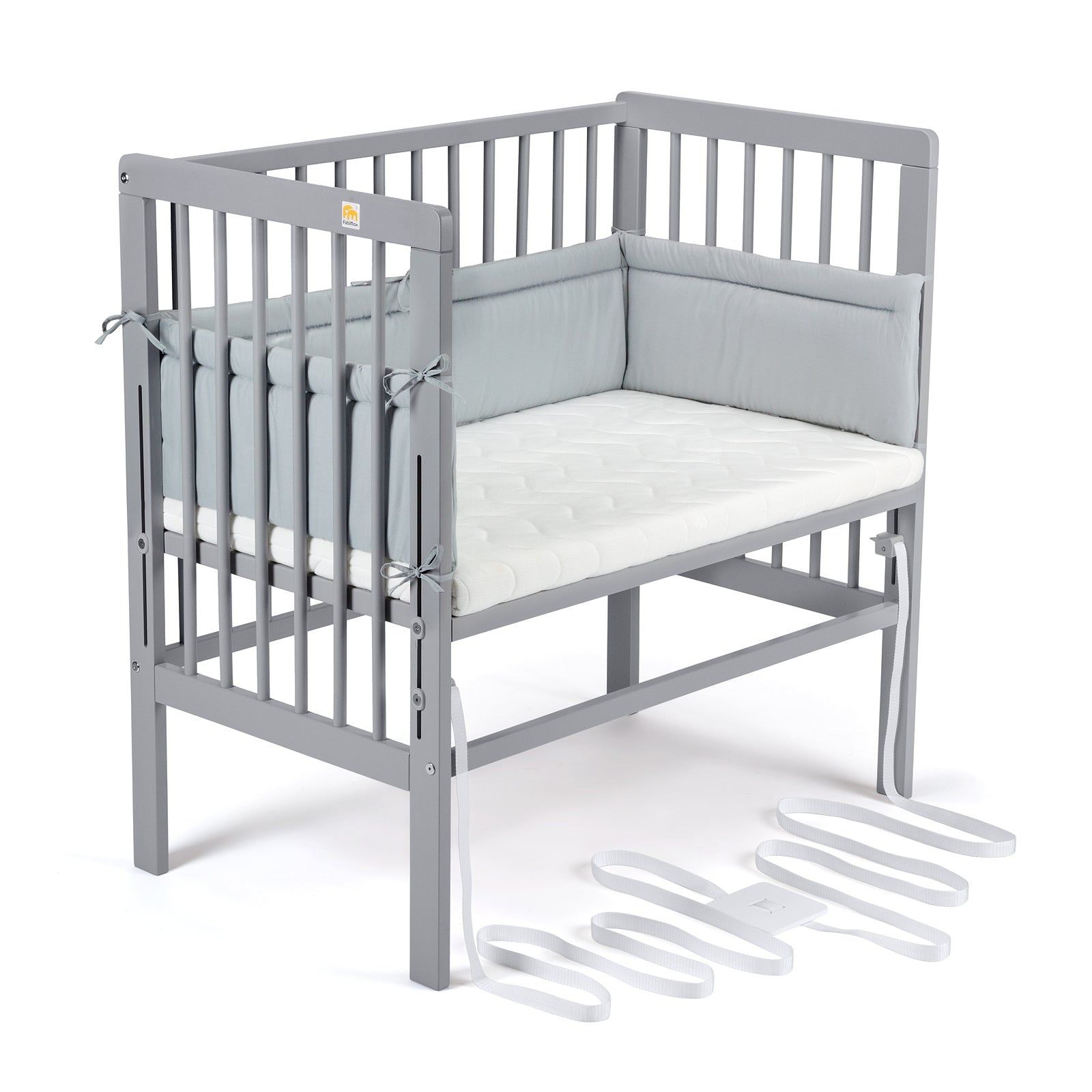 Beistellbett Boxspring grau