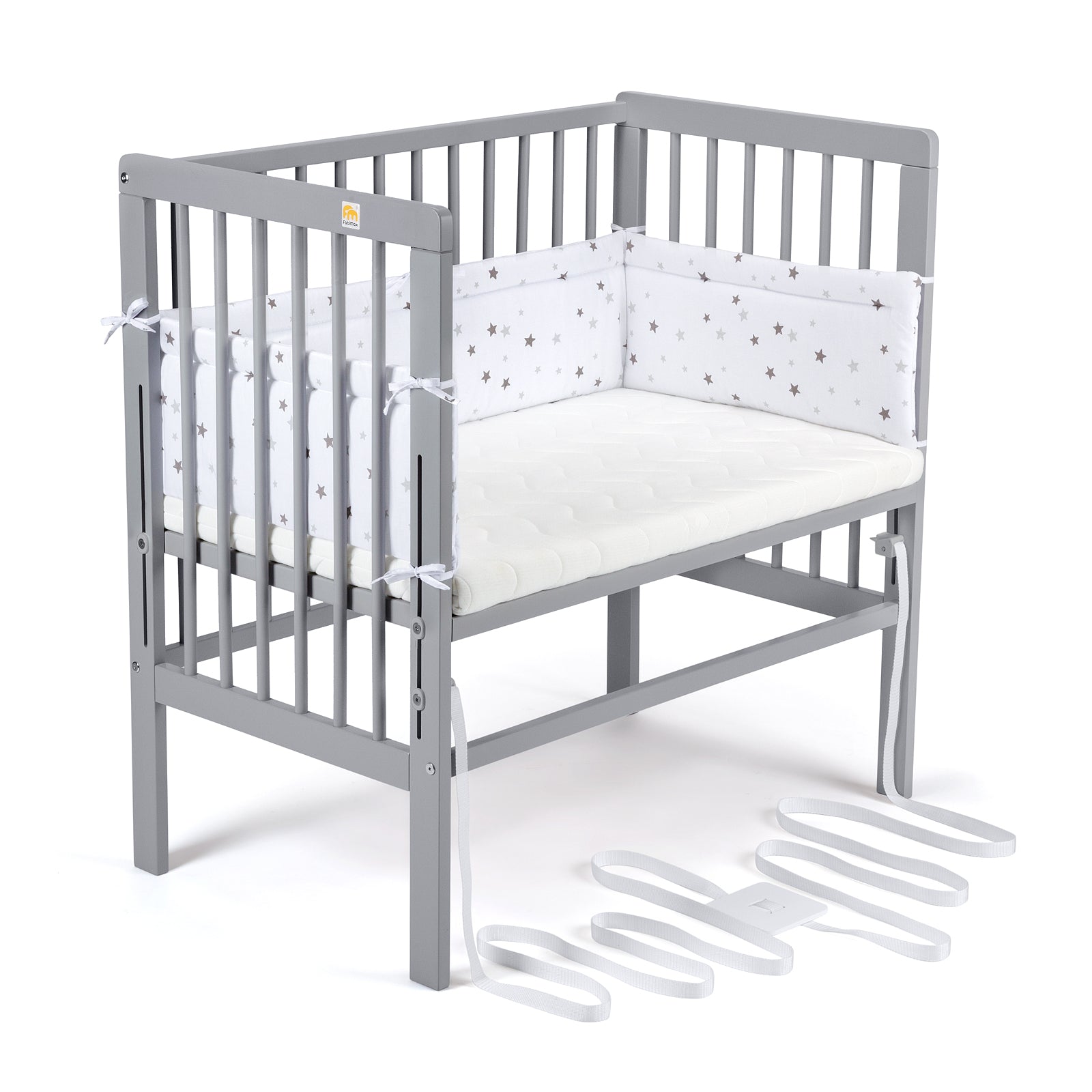 Beistellbett Boxspring grau