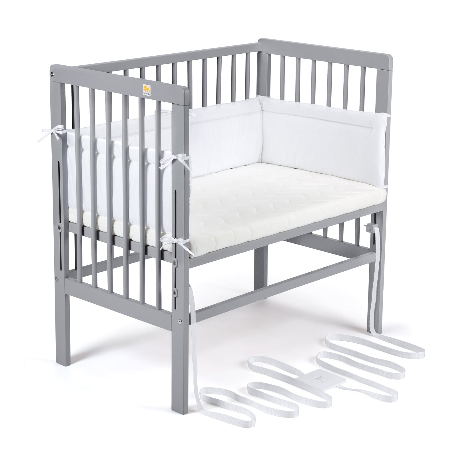 Beistellbett Boxspring grau
