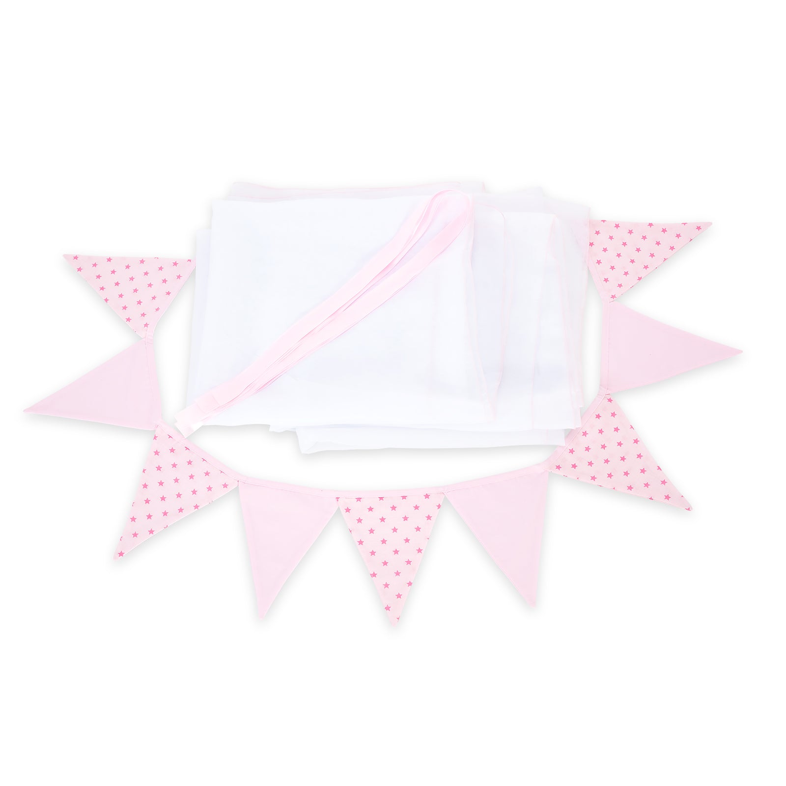 Deko-Set für Hausbett Rosa Sterne