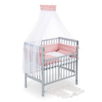 Beistellbett Boxspring Flex 26 grau Komplettset mit Decke / Kissen