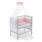 Beistellbett Boxspring Flex 26 grau Komplettset mit Schlafsack