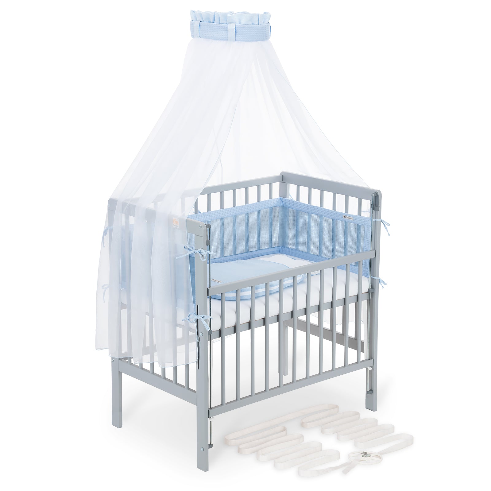 schlafsack netz Beistellbett Boxspring Flex 26 grau Komplettset mit Schlafsack – FabiMax