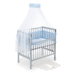 Beistellbett Boxspring Flex 26 grau Komplettset mit Schlafsack