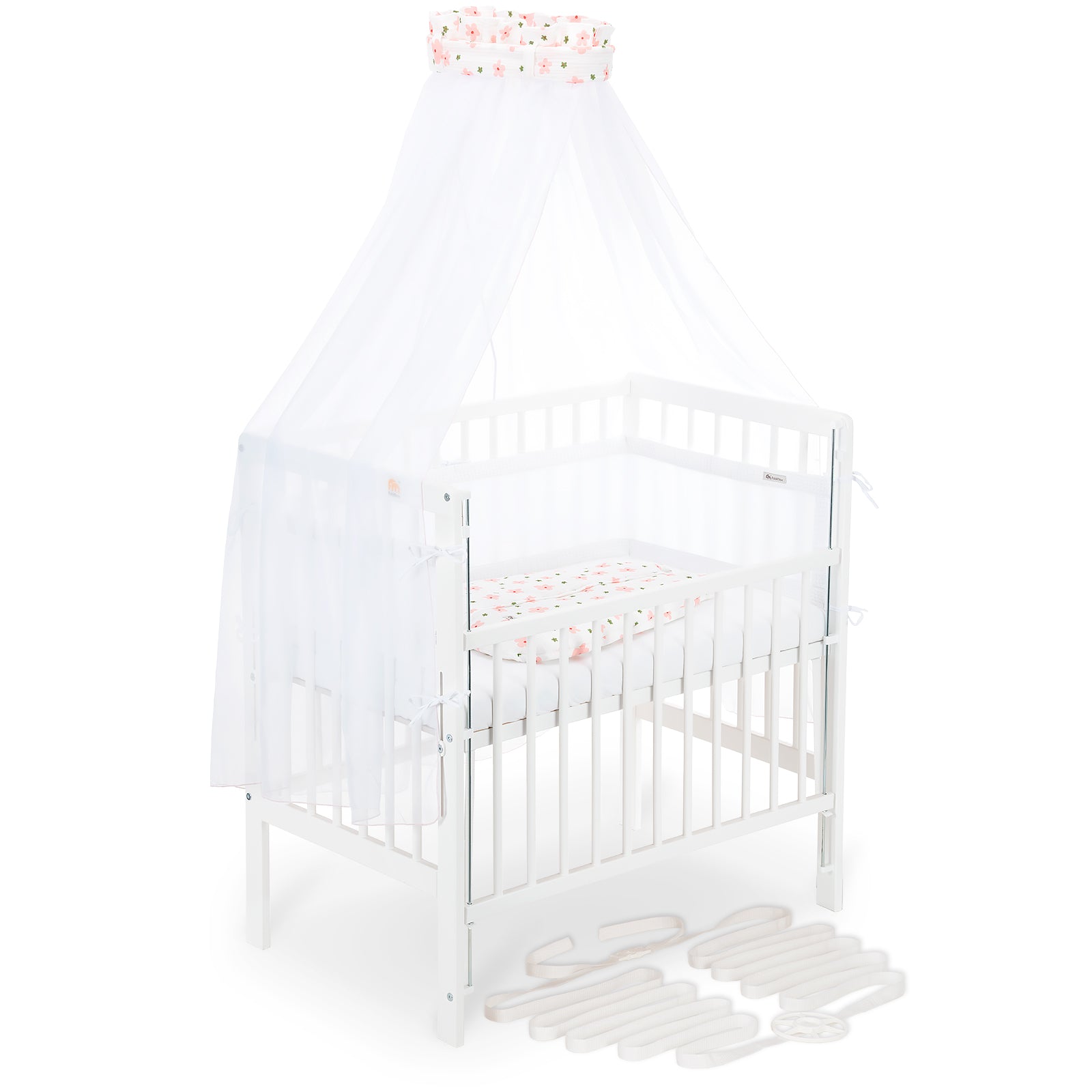 Beistellbett Boxspring Flex 26 weiß Komplettset Schlafsack