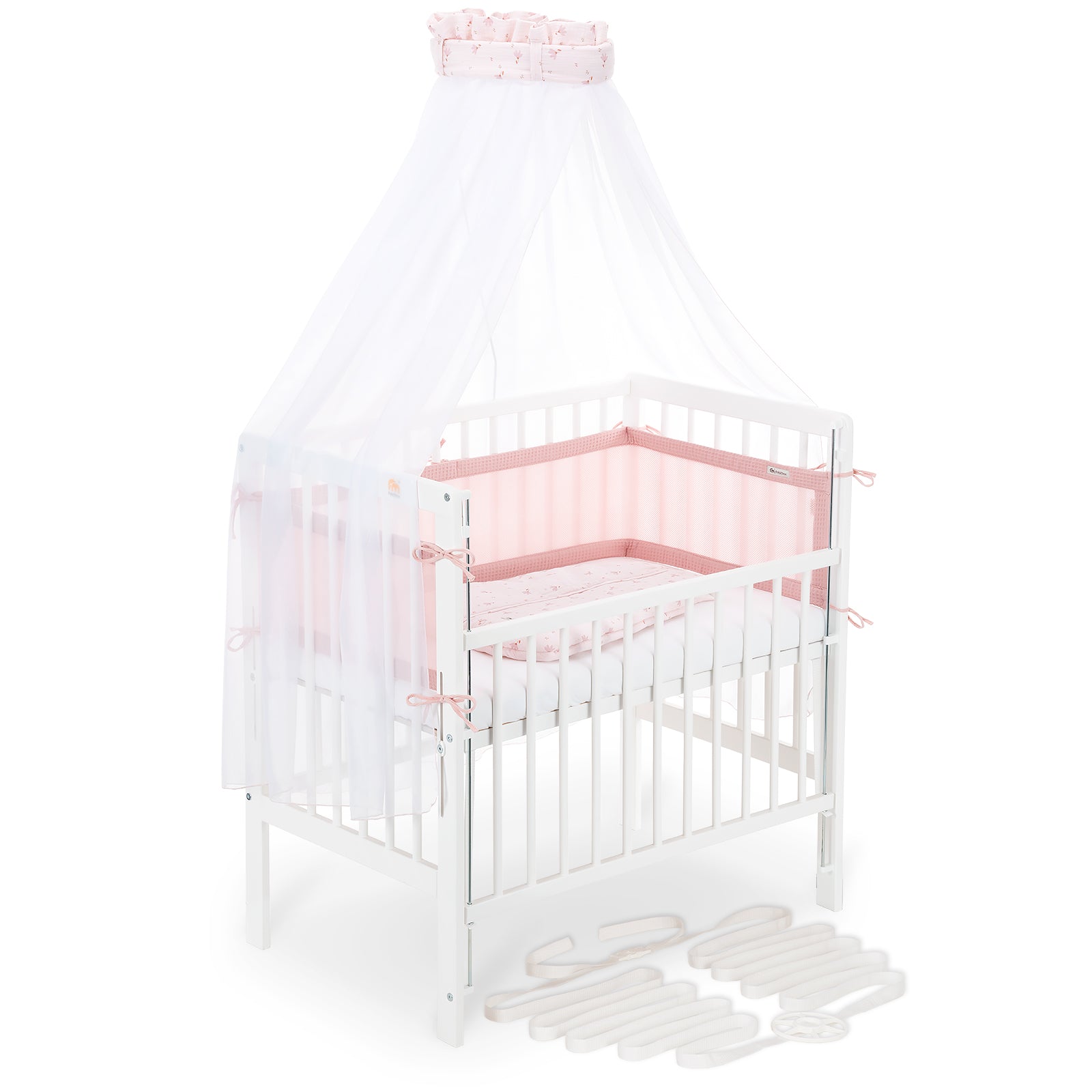 Beistellbett Boxspring Flex 26 weiß Komplettset Schlafsack