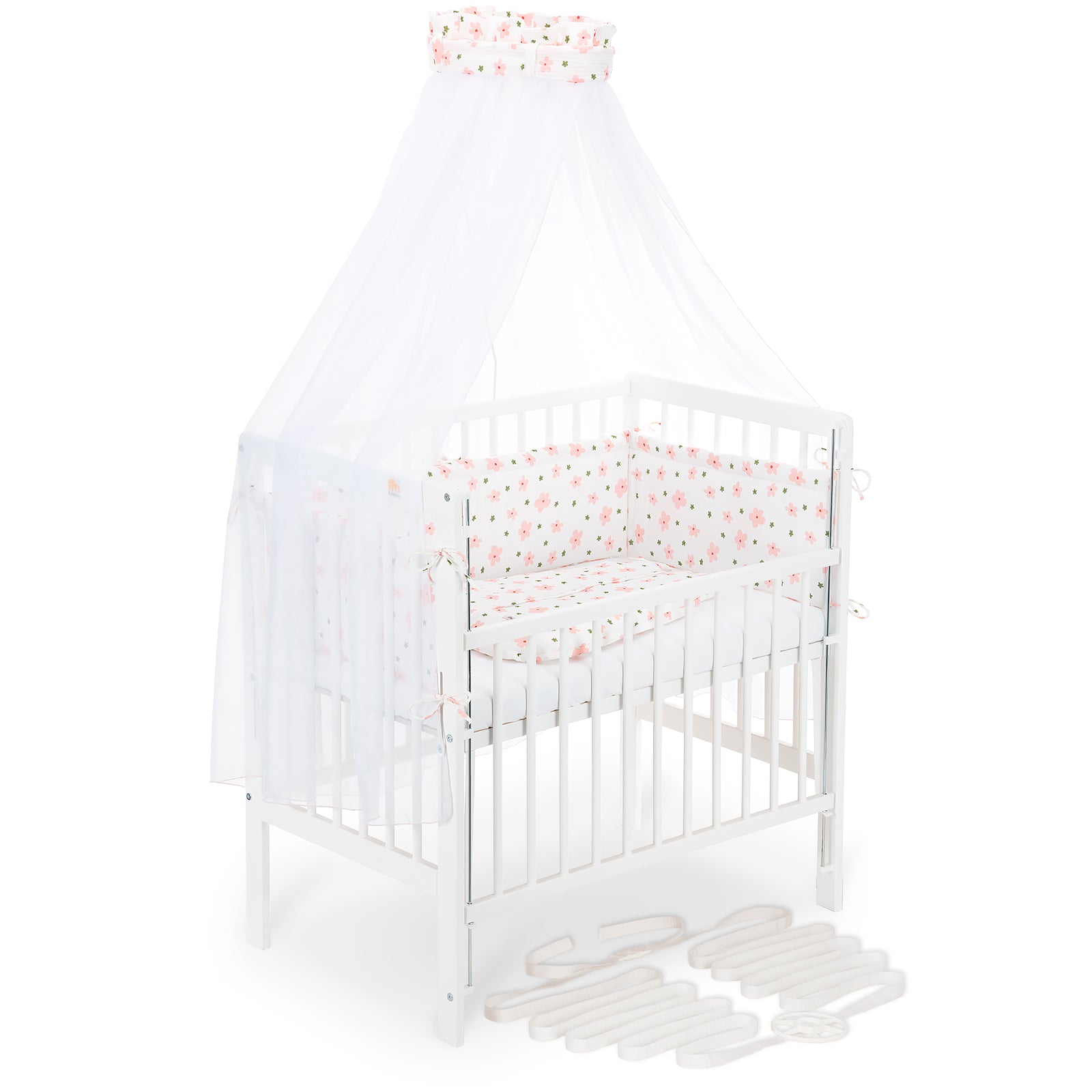 Beistellbett Boxspring Flex 26 weiß Komplettset Schlafsack