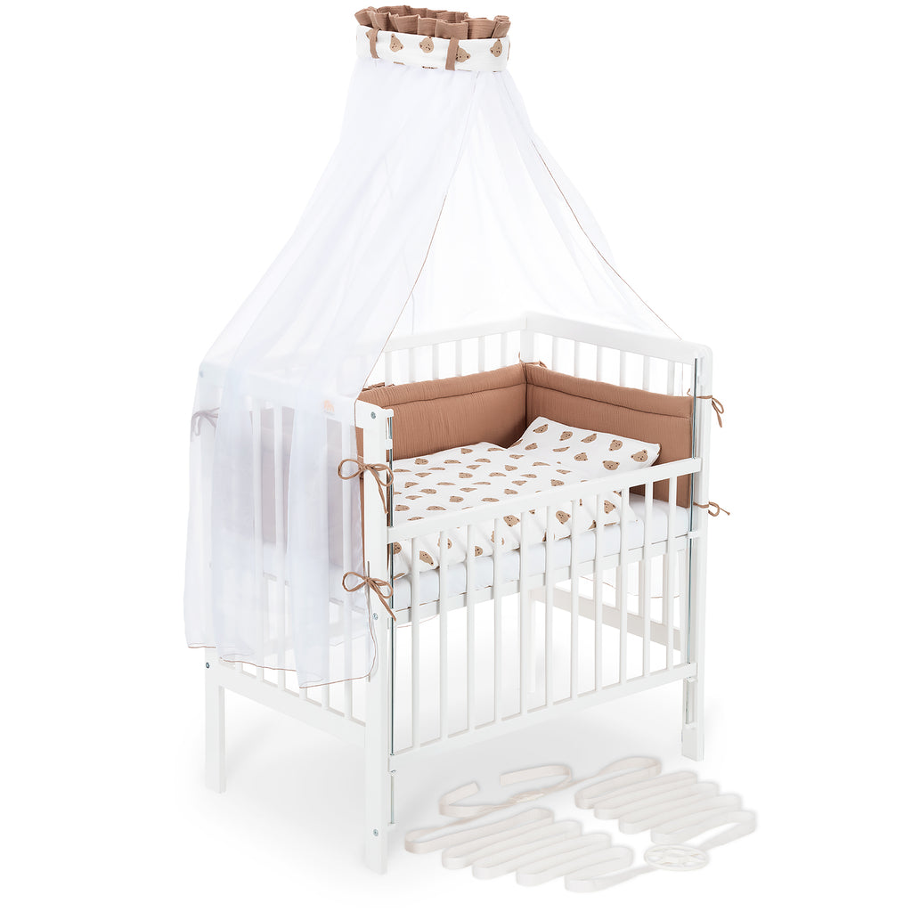 Co-sleeper Boxspring Flex 26 White Complete Set Blanket/Pillow
