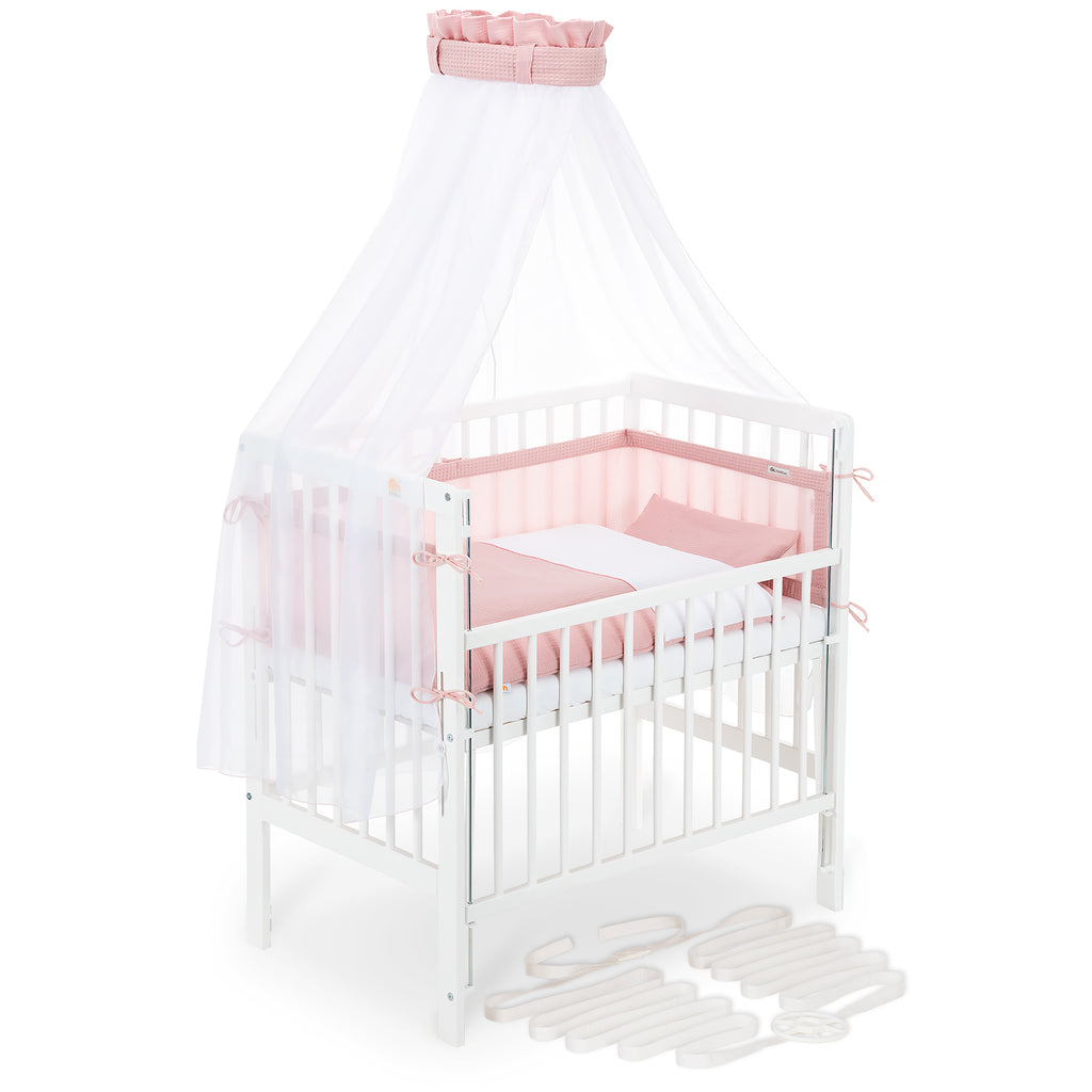 Co-sleeper Boxspring Flex 26 White Complete Set Blanket/Pillow