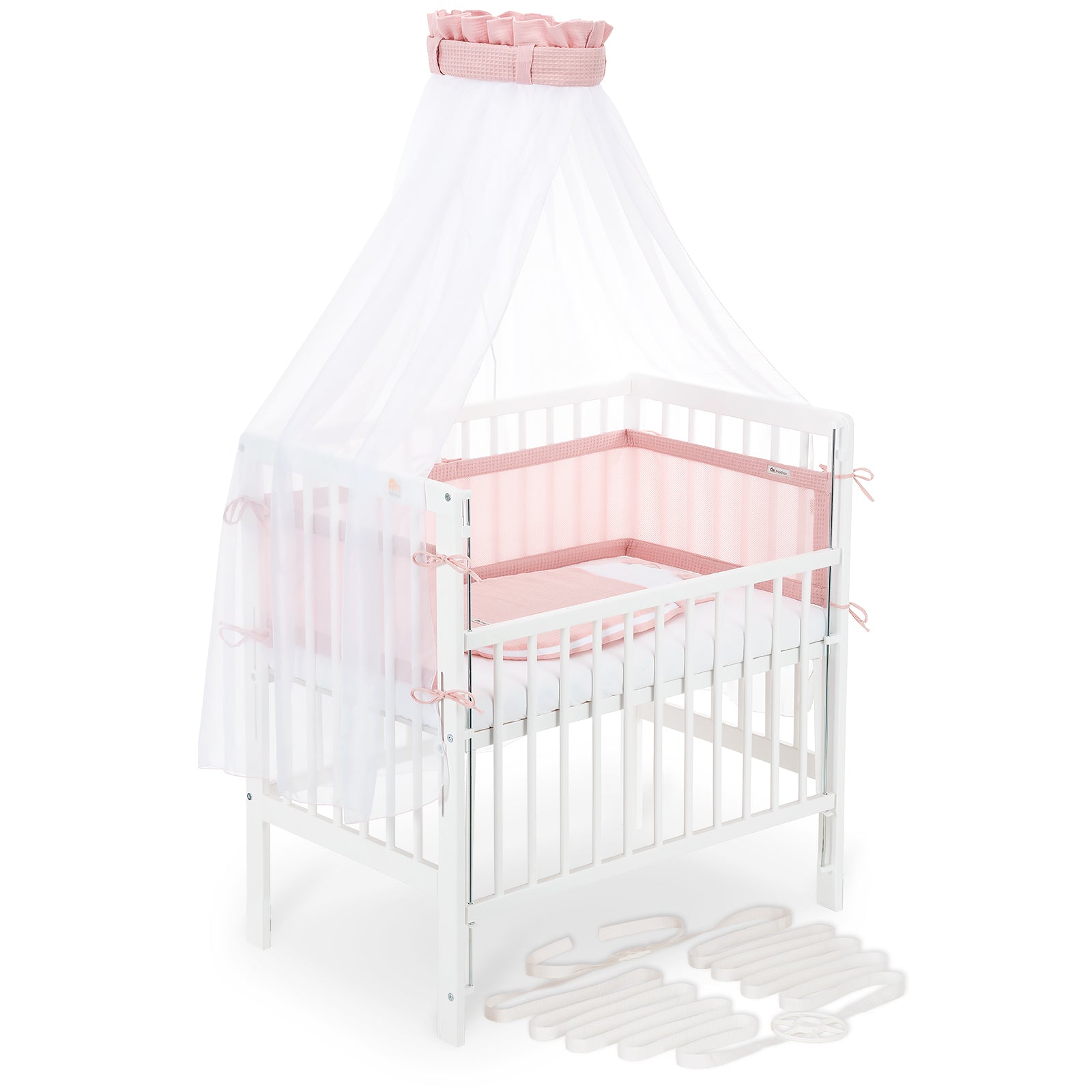 Beistellbett Boxspring Flex 26 weiß Komplettset Schlafsack