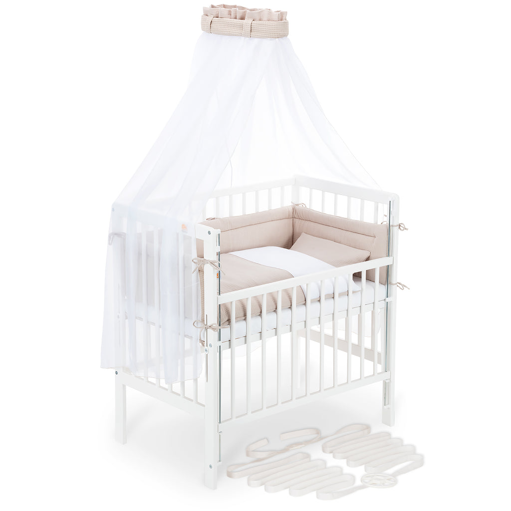 Co-sleeper Boxspring Flex 26 White Complete Set Blanket/Pillow