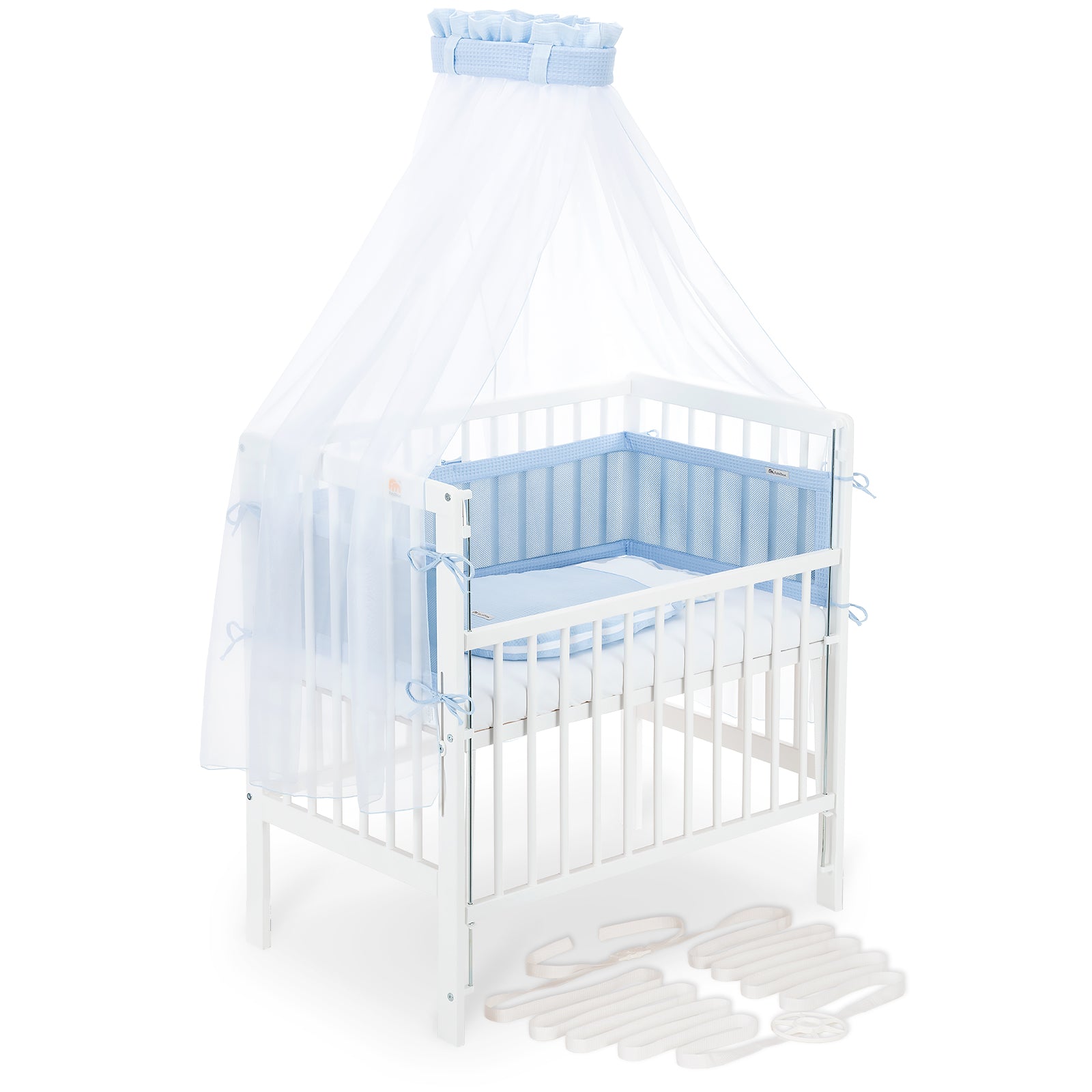 Beistellbett Boxspring Flex 26 weiß Komplettset Schlafsack