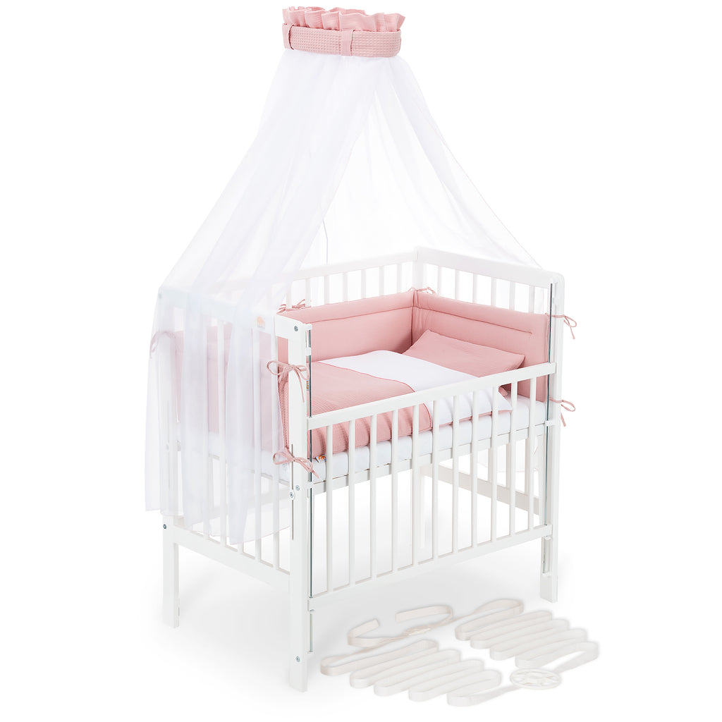 Co-sleeper Boxspring Flex 26 White Complete Set Blanket/Pillow