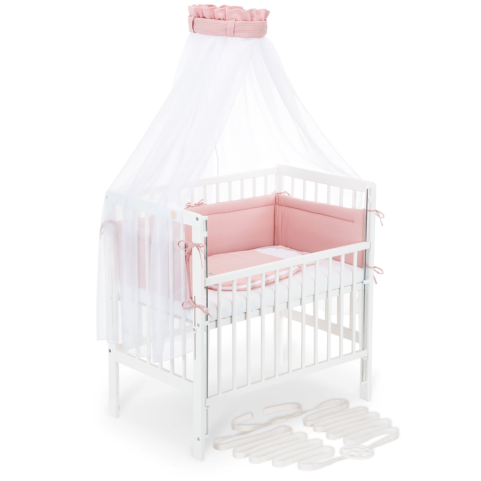 Beistellbett Boxspring Flex 26 weiß Komplettset Schlafsack