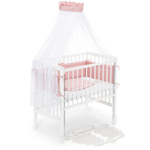 Beistellbett Boxspring Flex 26 weiß Komplettset Schlafsack