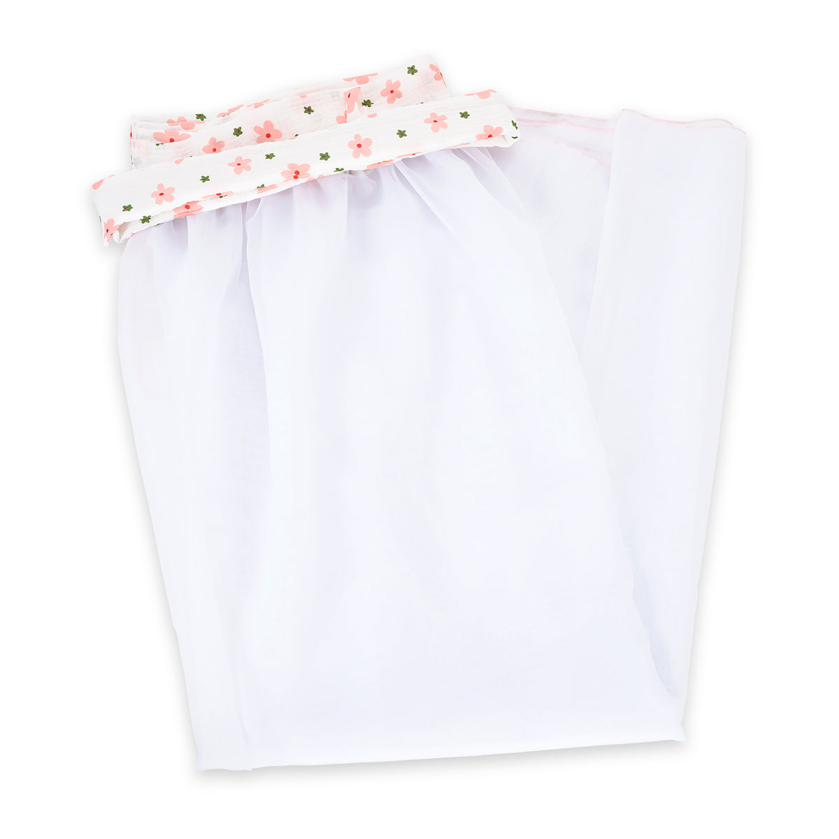 Chiffon-Himmel mit Musselin-Einfassung Blumen