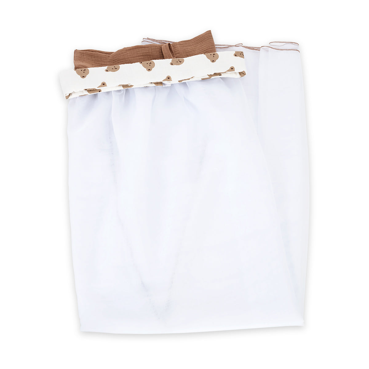 Chiffon-Himmel mit Musselin-Einfassung Bären