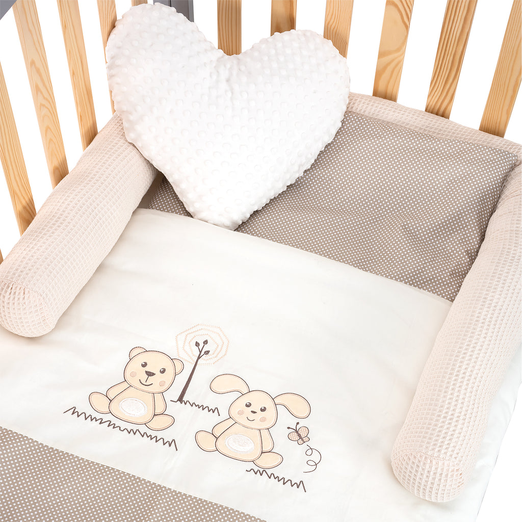 Hausbett Schlafmütze Weiß / Natur 140x70