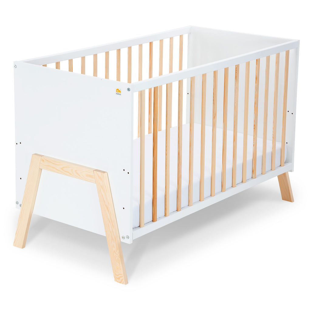 Kinderbett Lunara Weiß / Natur