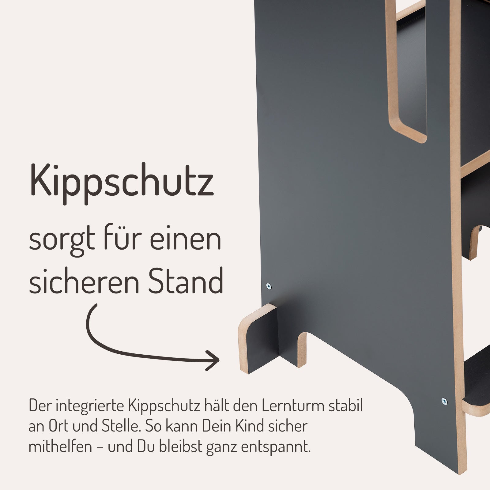 Lernturm Anthrazit
