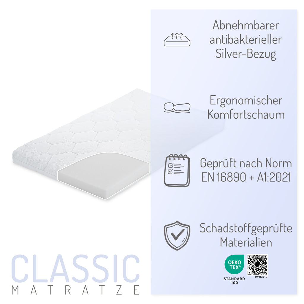 Beistellbett Boxspring Flex weiß