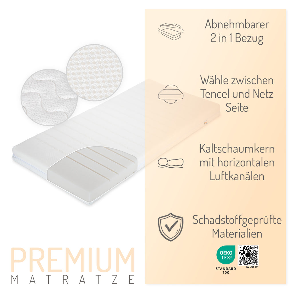 Premium Mattress for Cot 140x70