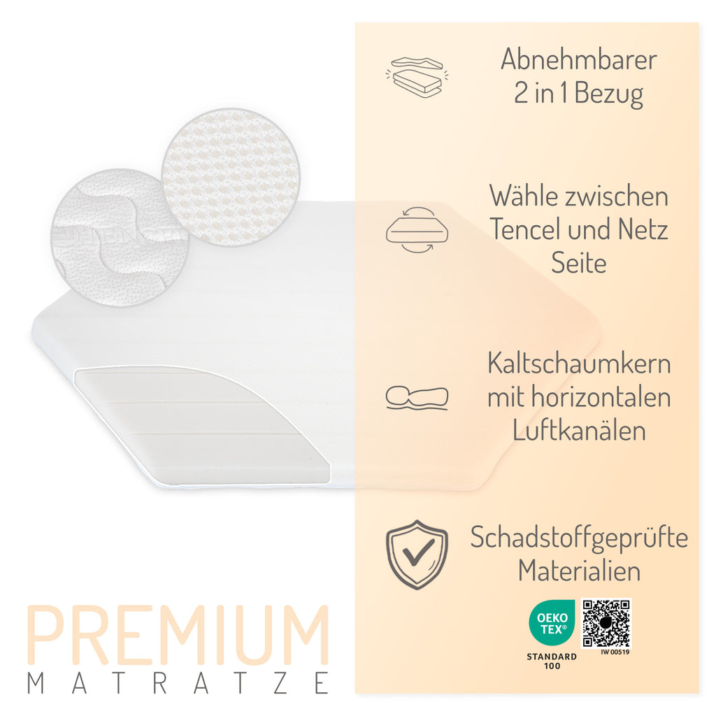 Matratze Premium für Laufgitter 6-eck 100x115 cm