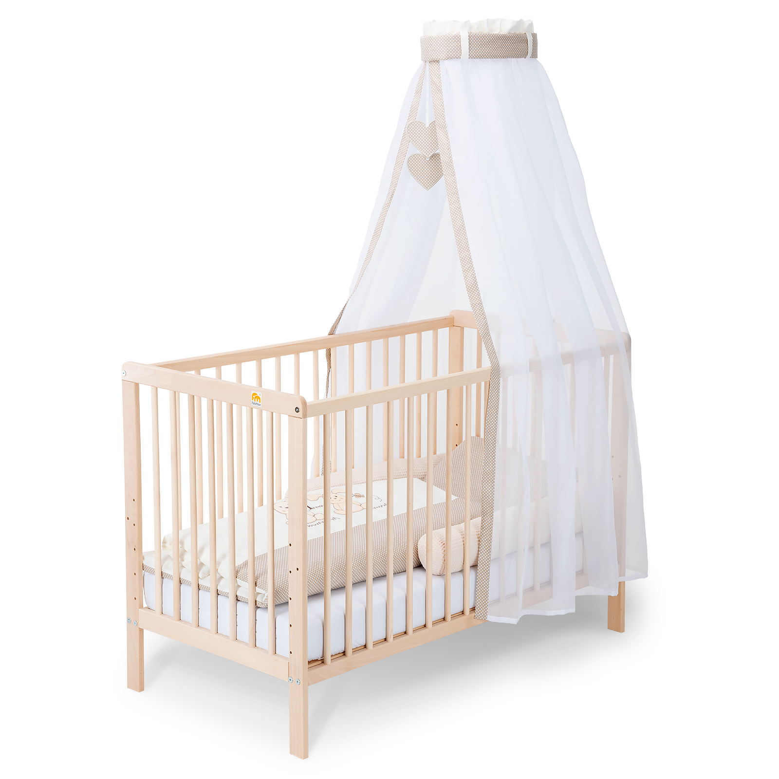 Kinderbett Nubi Natur 120x60