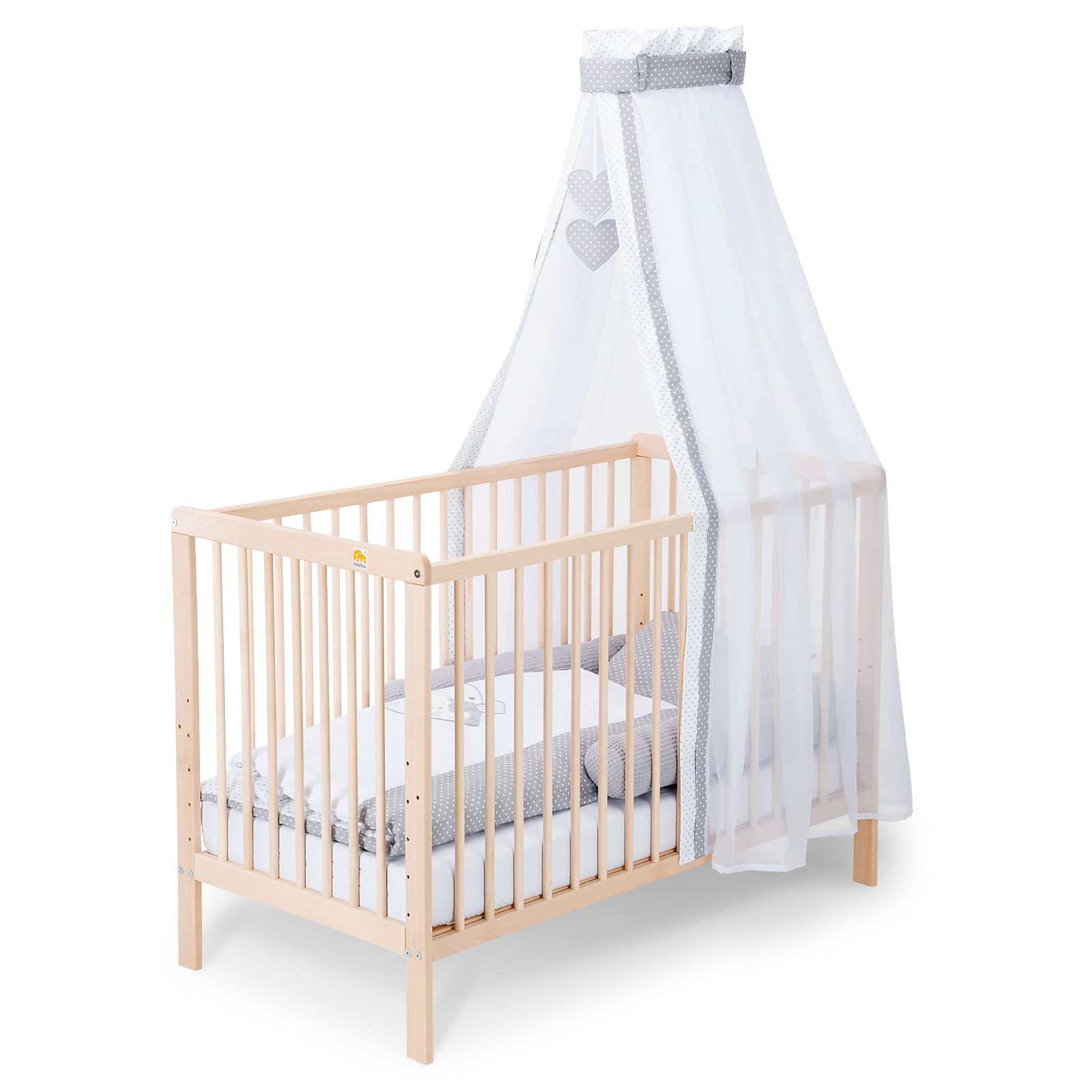 Kinderbett Nubi Natur 120x60