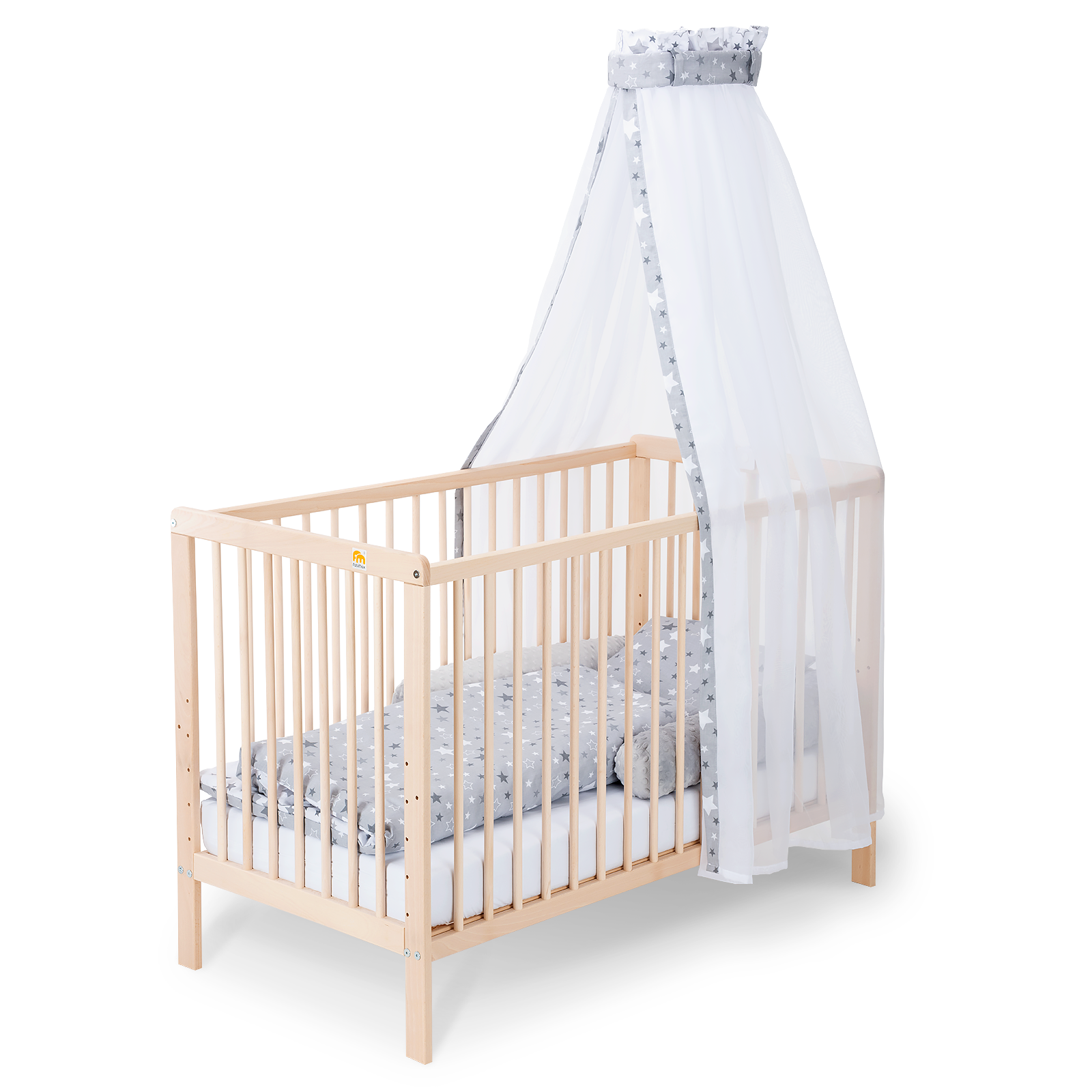 Kinderbett Nubi Natur 120x60