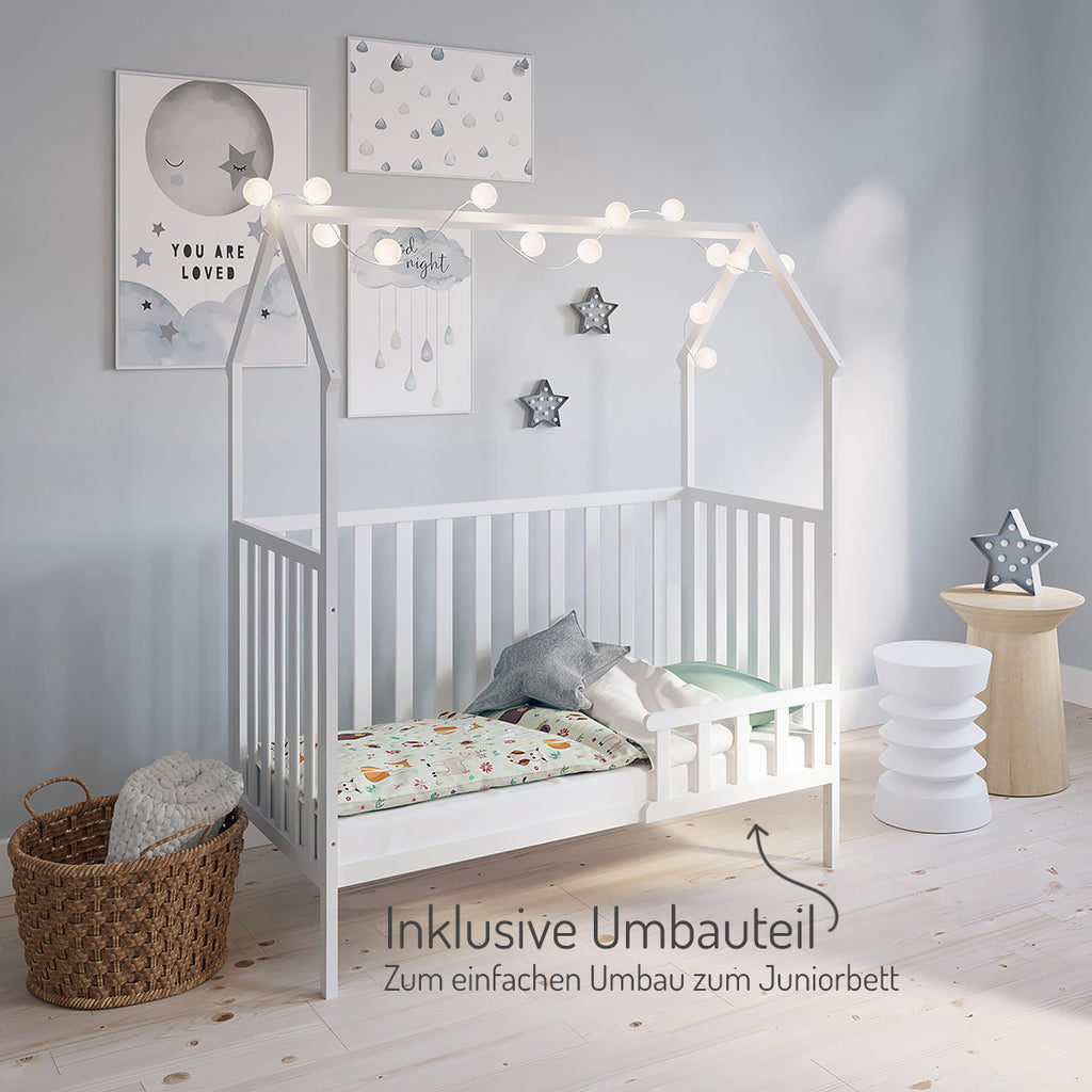 Hausbett Schlafmütze Weiß 120x60