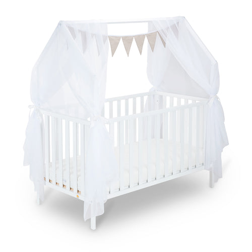 Decoration set for house bed beige dots