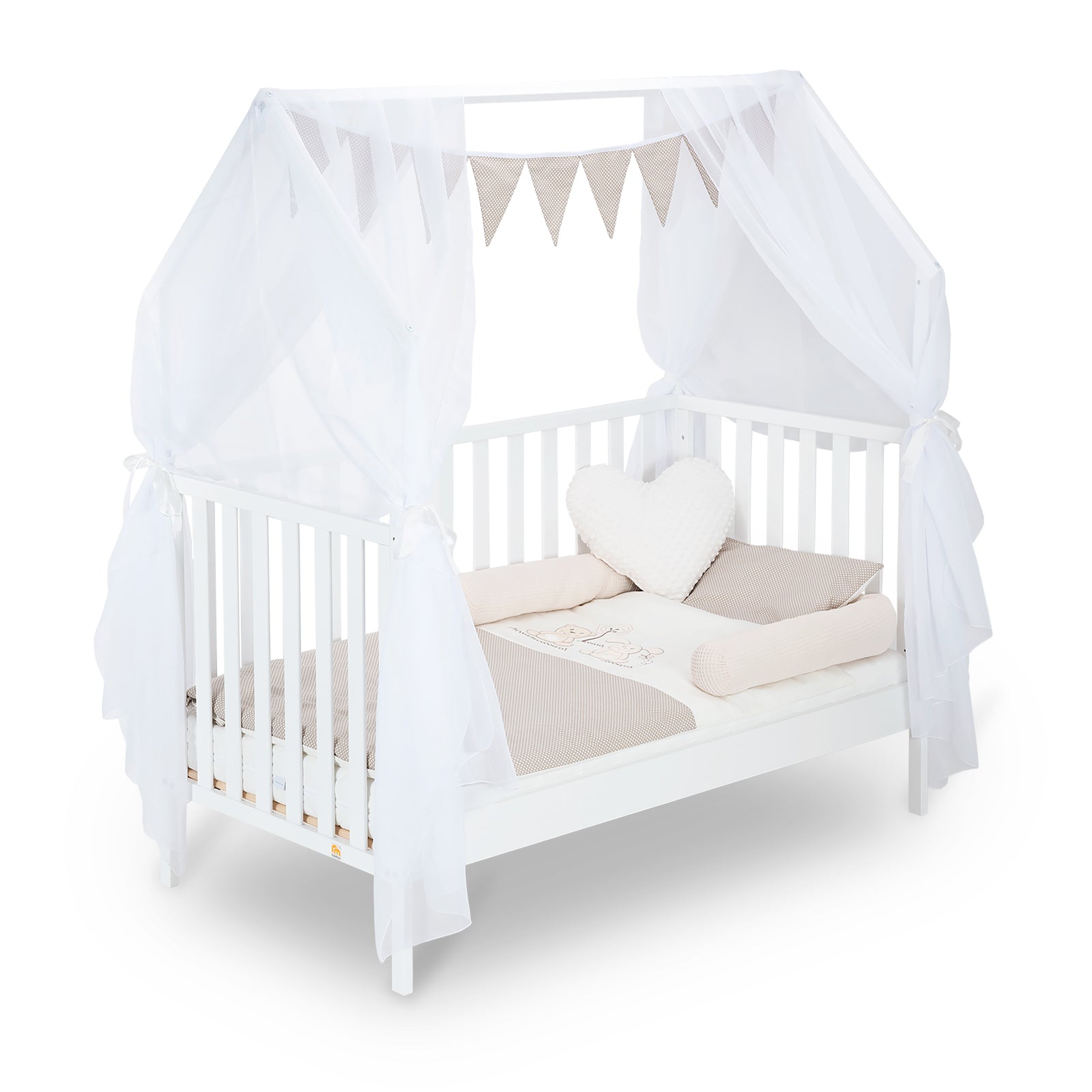 Hausbett Schlafmütze Weiß 140x70