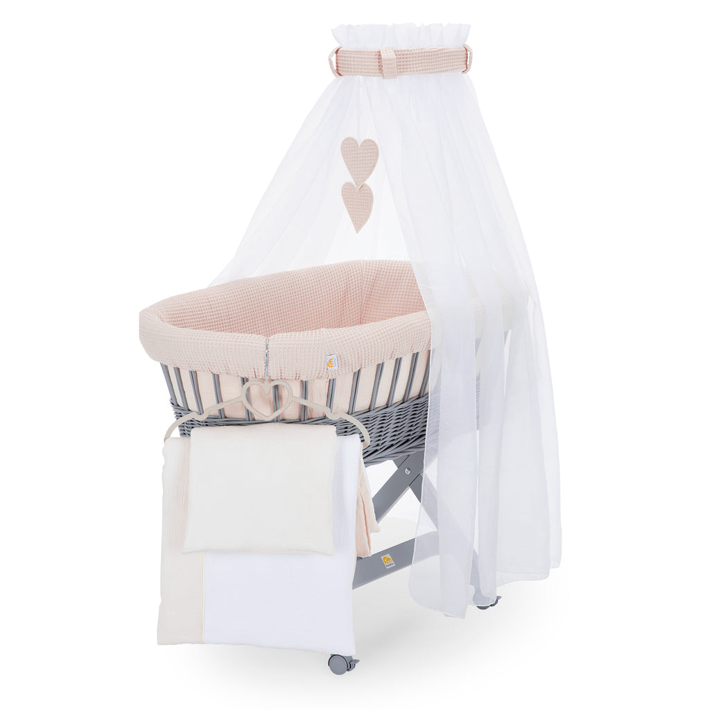 Stubenwagen grau lackiert