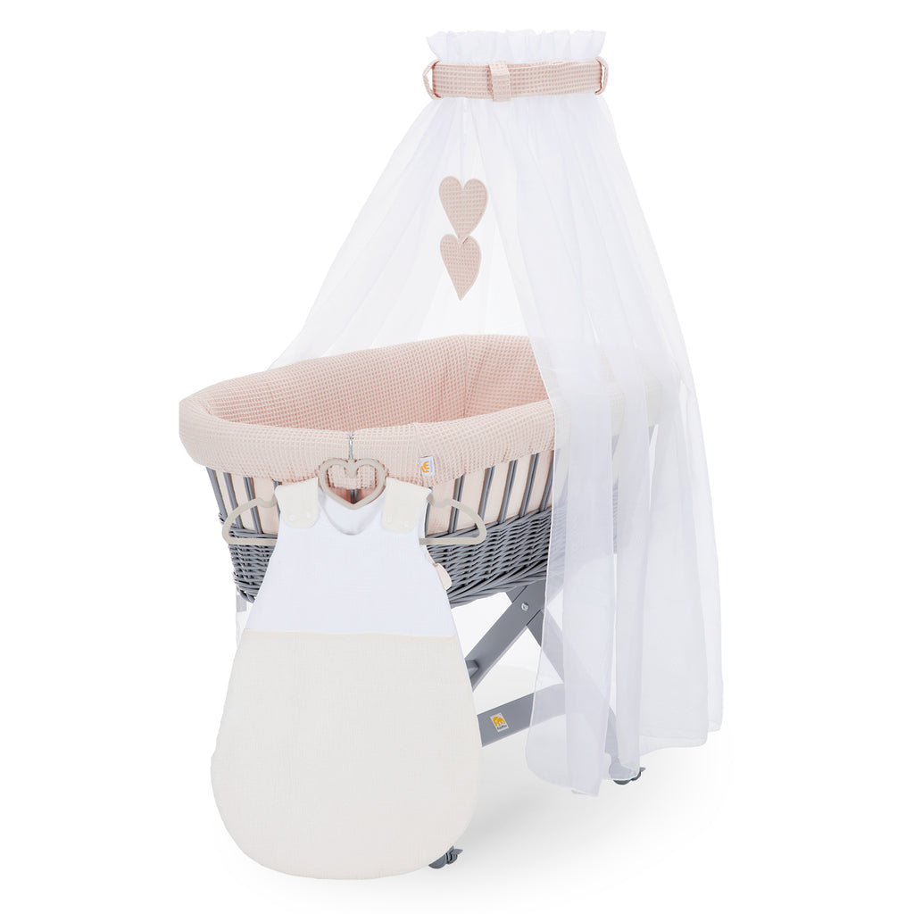 Stubenwagen grau lackiert